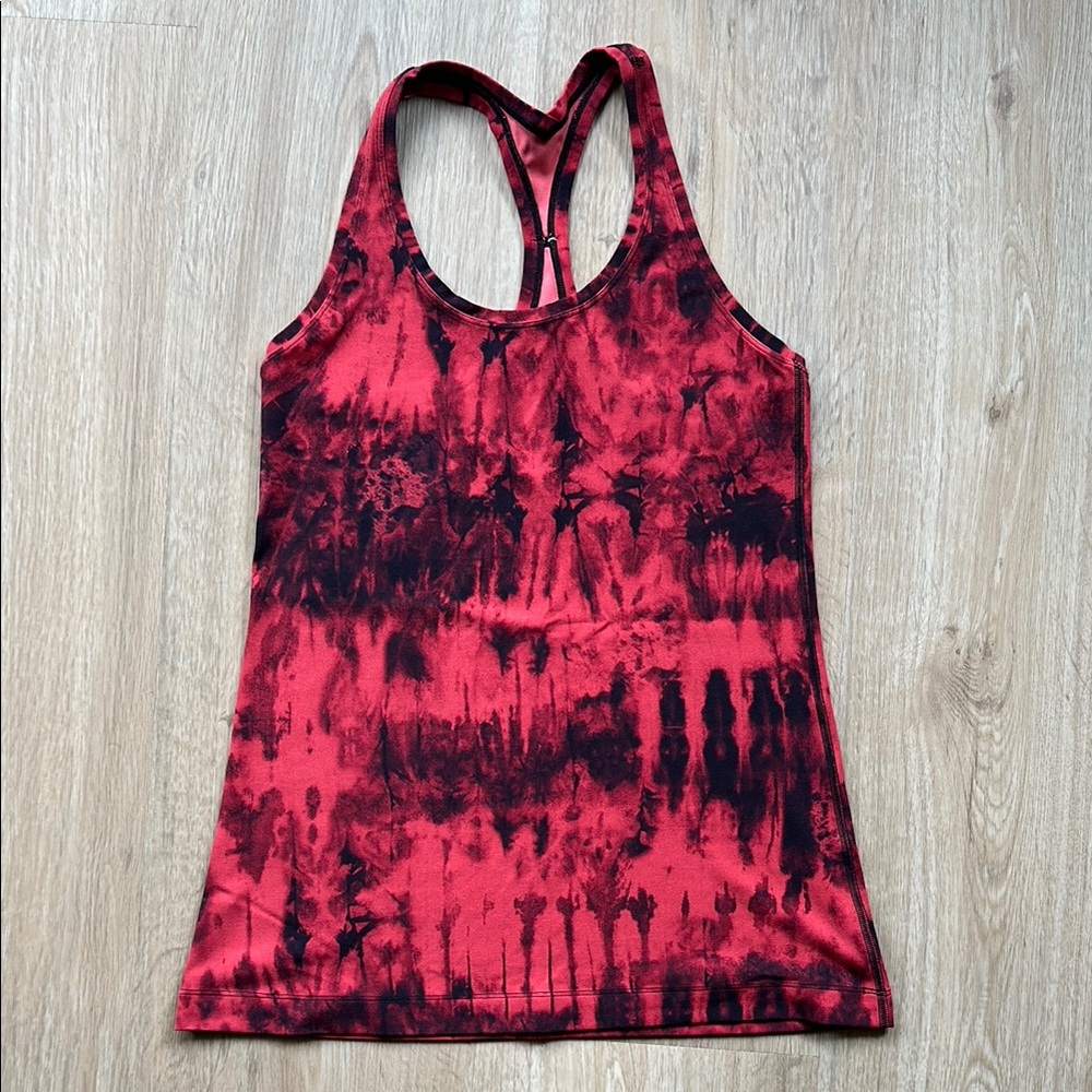 Lululemon Red Tie-Dye Tank Top